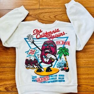 Vintage Kids White California Raisins Sweatshirt